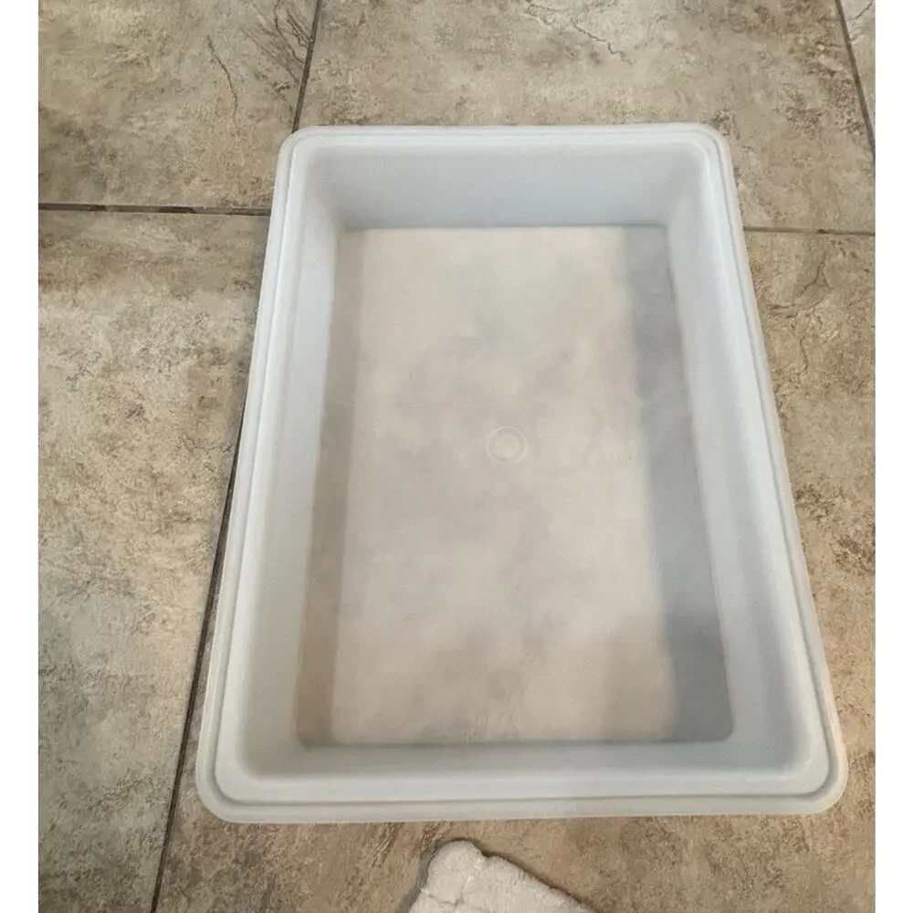 Vintage Tupperware Harvest Gold Rectangle Cake / Sheet Cake Carrier 13x9 NOS